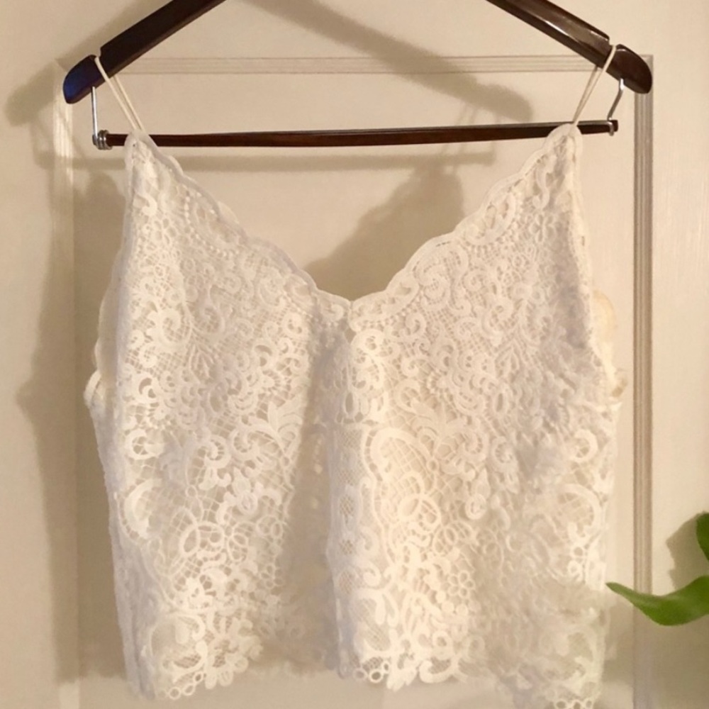 Jenny Yoo Lace Top Spaghetti Strap Bridal Separate